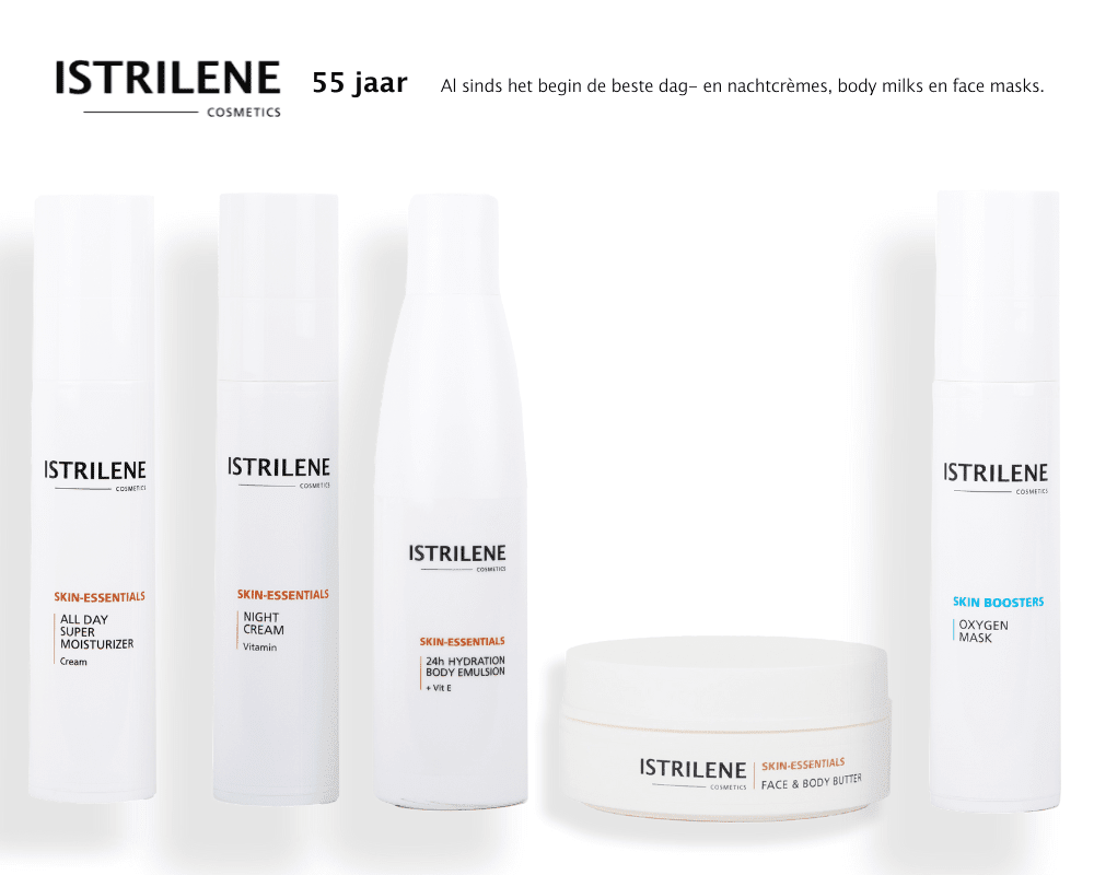 Istrilene - 55 jaar jong - Deel 2 – Aanvulling van ons gamma met dag- en nachtcrèmes en een body milk - Istrilene