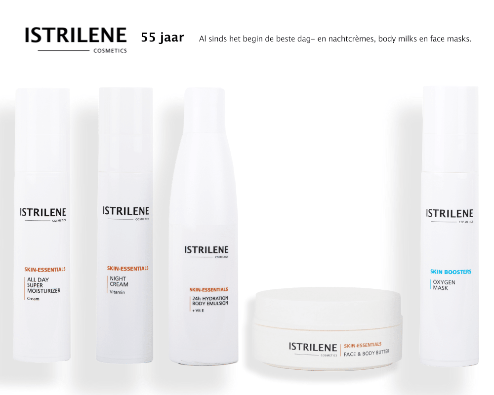 Istrilene - 55 jaar jong - Deel 2 – Aanvulling van ons gamma met dag- en nachtcrèmes en een body milk - Istrilene