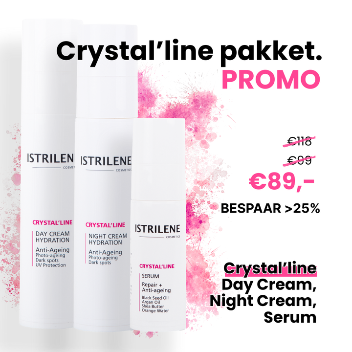 Das luxuriöse Geschenkset der Crystal'line-Reihe enthält 4 hervorragende Produkte gegen dunkle Flecken