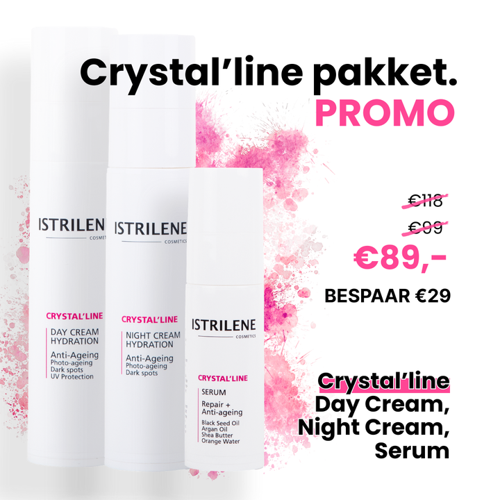 Das luxuriöse Geschenkset der Crystal'line-Reihe enthält 4 hervorragende Produkte gegen dunkle Flecken