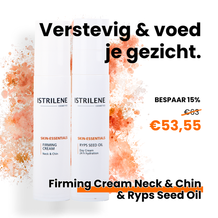 Duo Verstevigende crème hals & kin + Ryps Seed Oil dagcrème 24H hydratatie