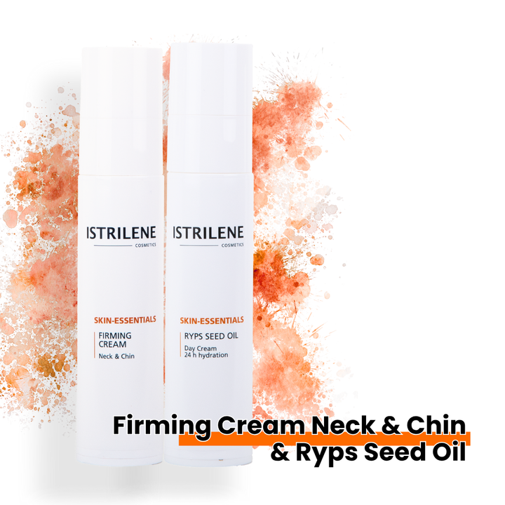Duo Verstevigende crème hals & kin + Ryps Seed Oil dagcrème 24H hydratatie