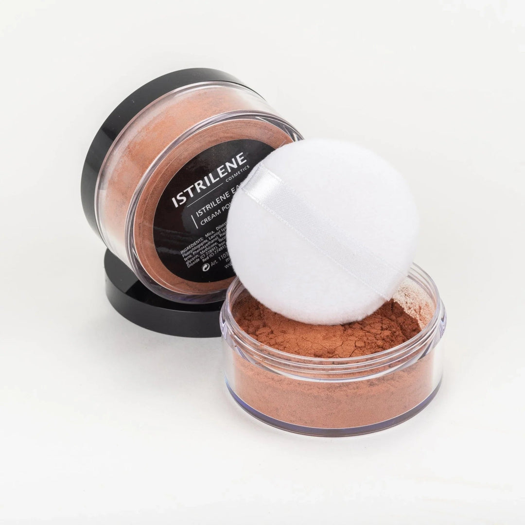 Earth Cream Powder + Powder Brush Set - Istrilene