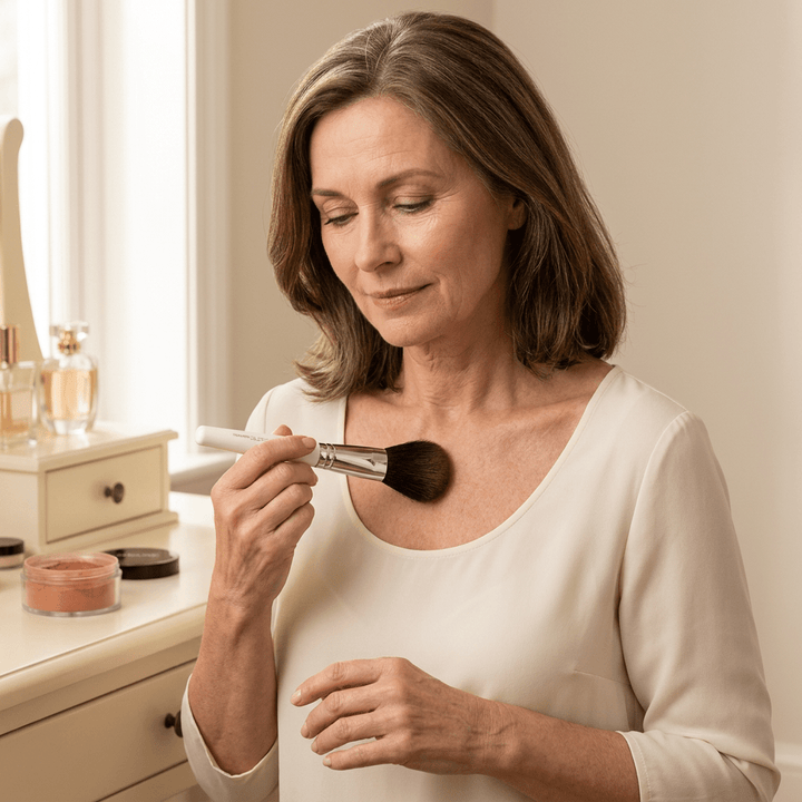 Earth Cream Powder ‘Woestijnzand’ + Powder Brush - Istrilene
