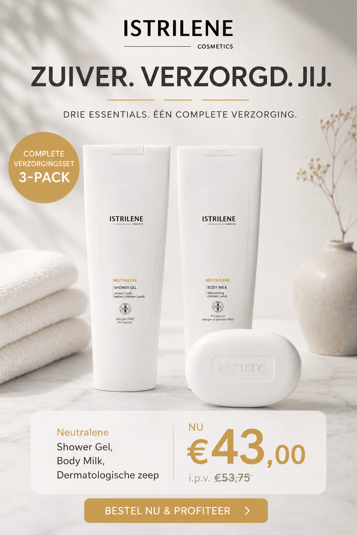Neutralene 3-Pack – Douchegel, Bodymelk & Dermatologische Zeep - Istrilene